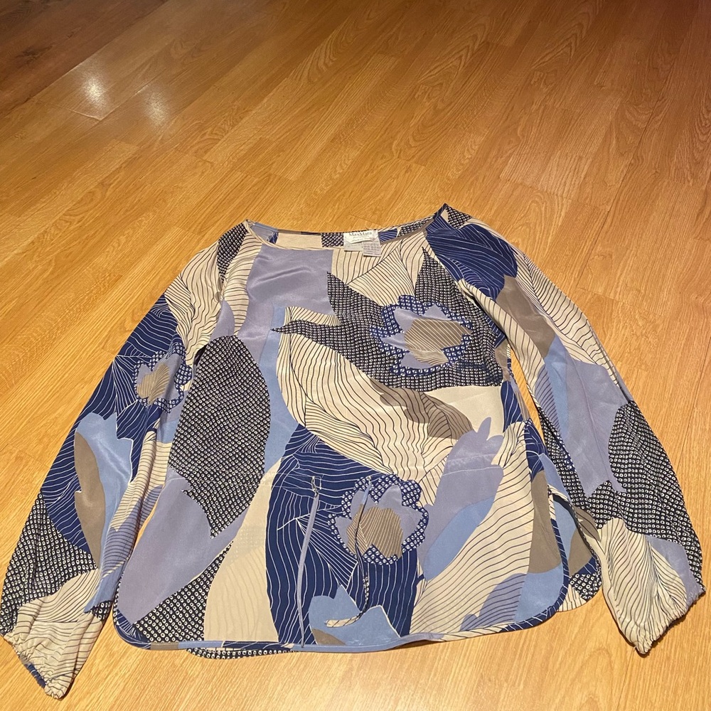 Max Mara silk top size USA 8